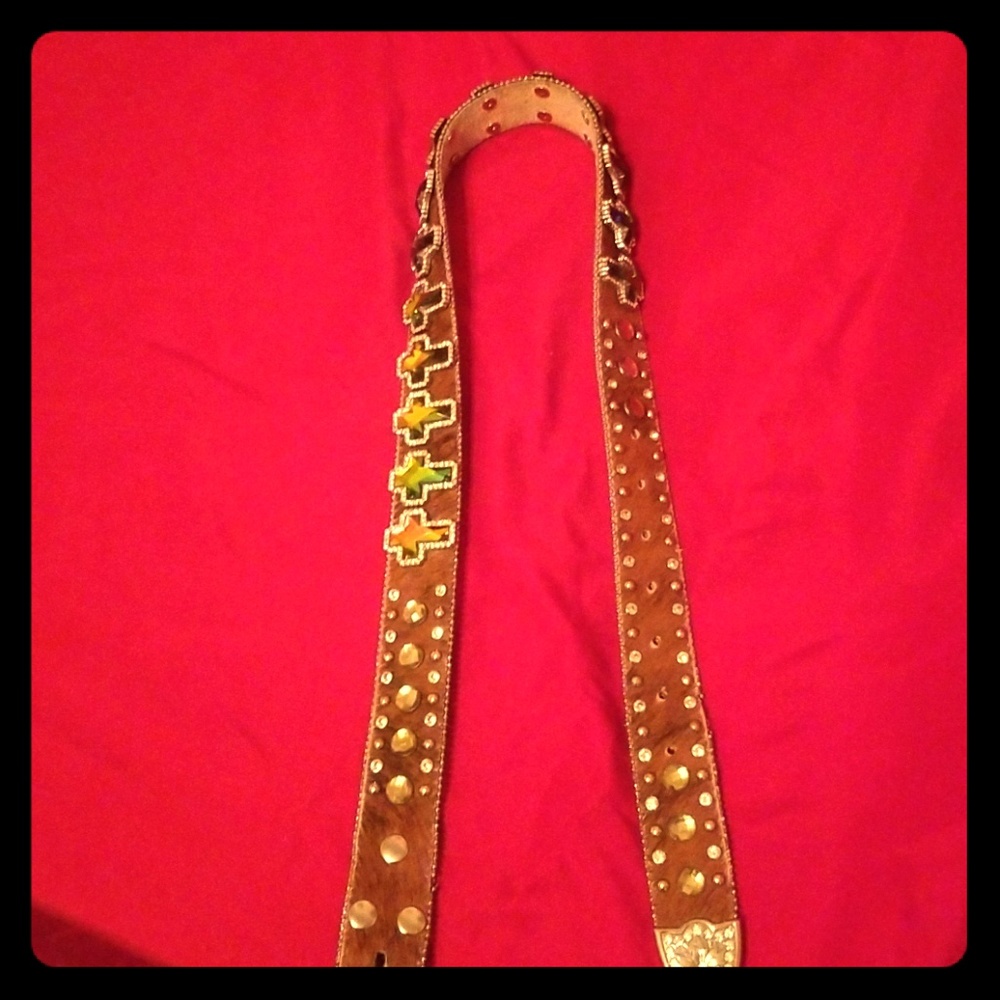 Rhinestone/Horse Hair Cowgirl Belt